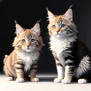 Curious Tabby Kitty With Adorable Whiskers