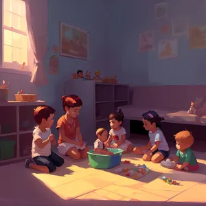 Smiling Teacher Educators at Classroom Table