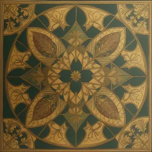 Exquisite Arabesque Floral Tile Pattern