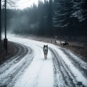 Winter Wonderland: Serene Snowy Forest Landscape