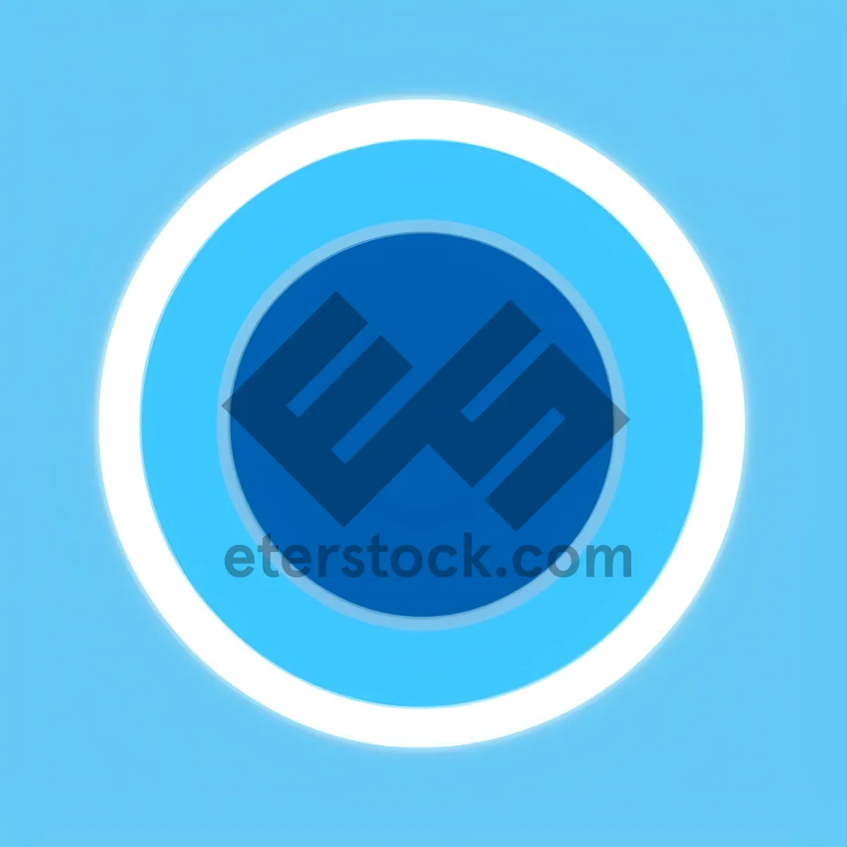 Picture of Shiny Web Symbol Icon - Round 3D Button