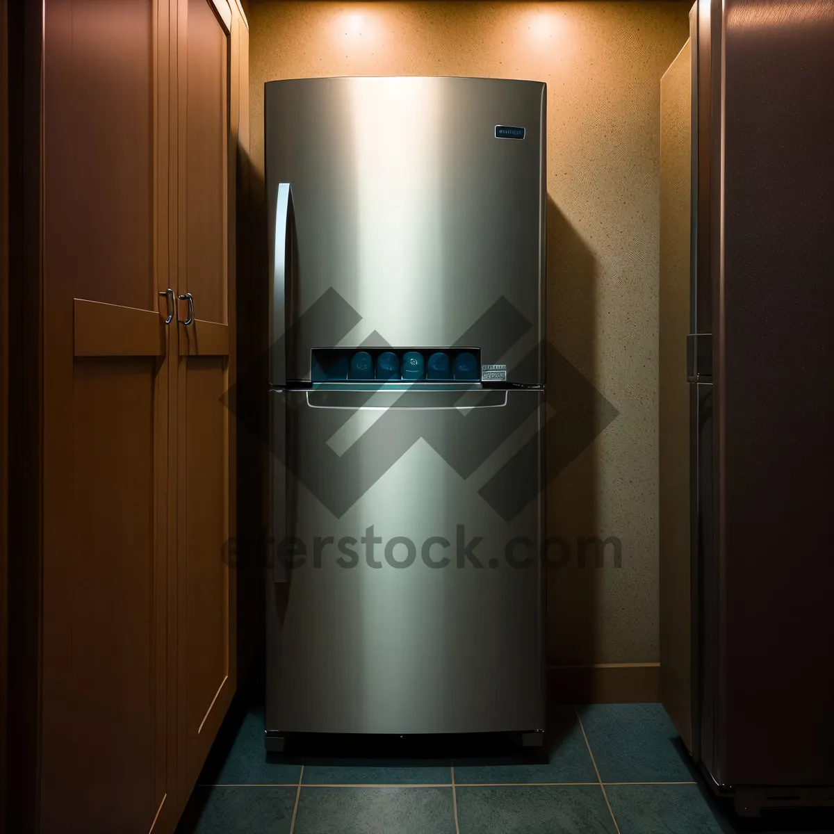 Picture of Modern White Goods: Sleek and Stylish Home Refrigerator