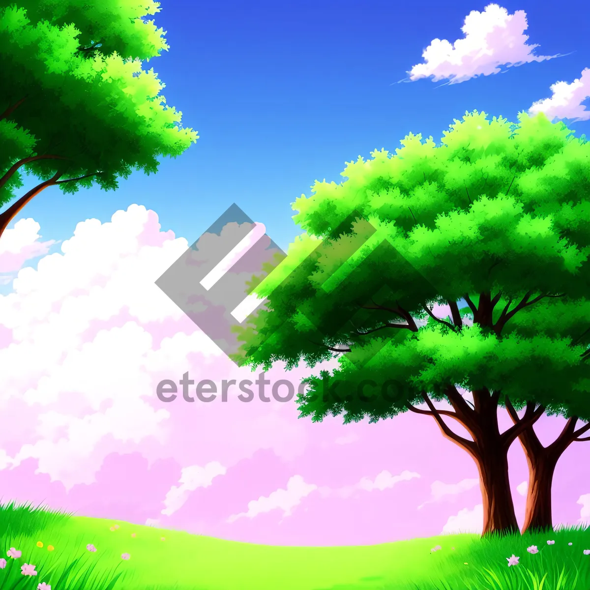 Picture of Evergreen Oak Leaf Reaching Towards Summer Sky