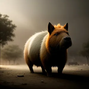 Adorable Wild Boar Terrier: A Cute Domestic Mammal