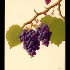 Juicy Purple Grape Cluster for Fresh and Healthy Harvest