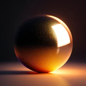 Shiny Black Lamp Button - Glass Sphere Icon