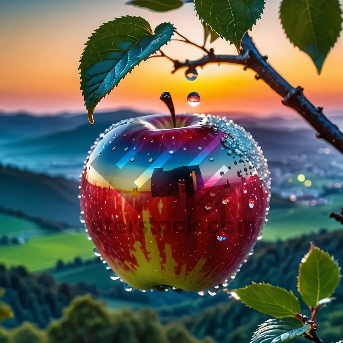 Picture of Fresh and Juicy Red Delicious Apple Ball Decorations