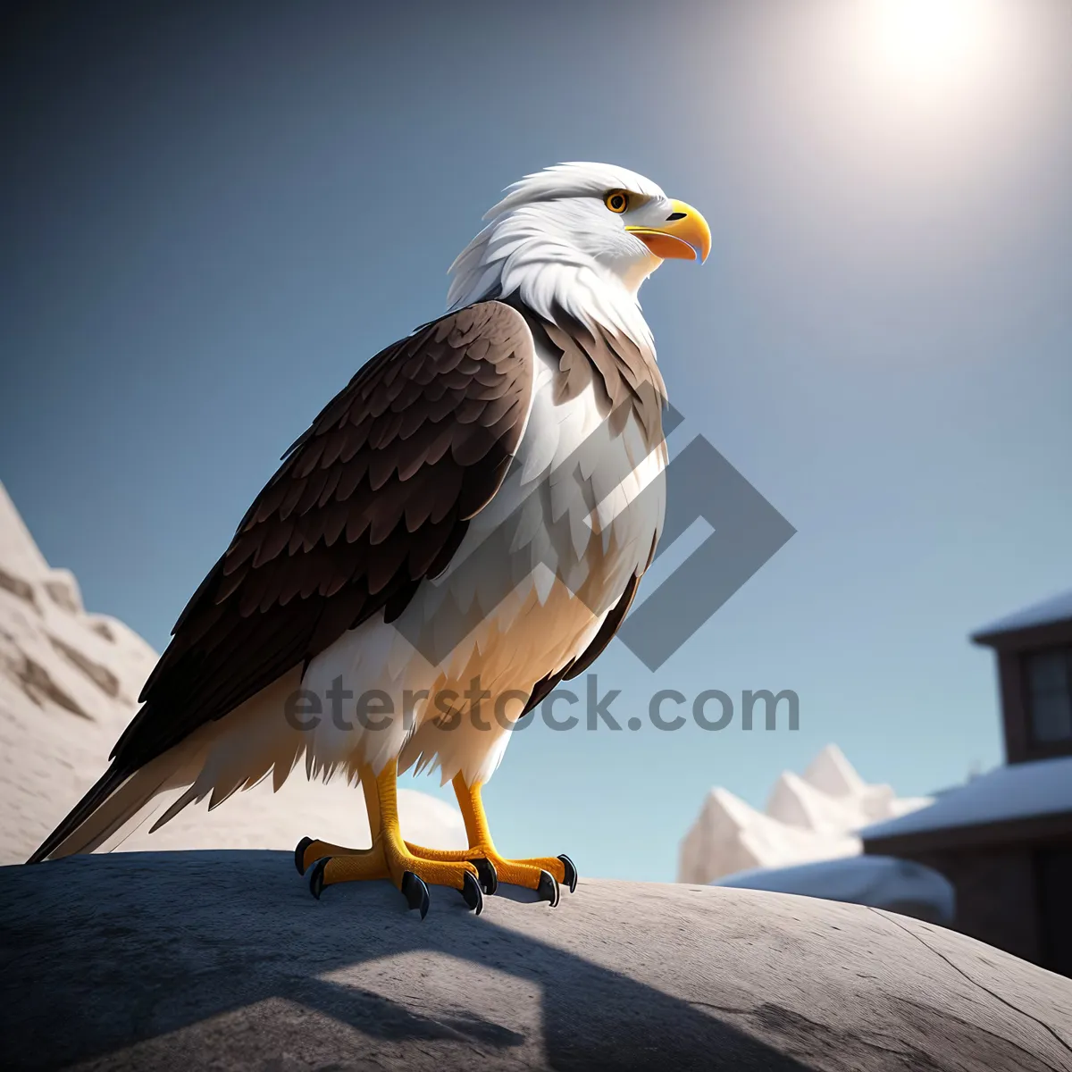 Picture of Majestic Predator: Bald Eagle in Nature's Realm