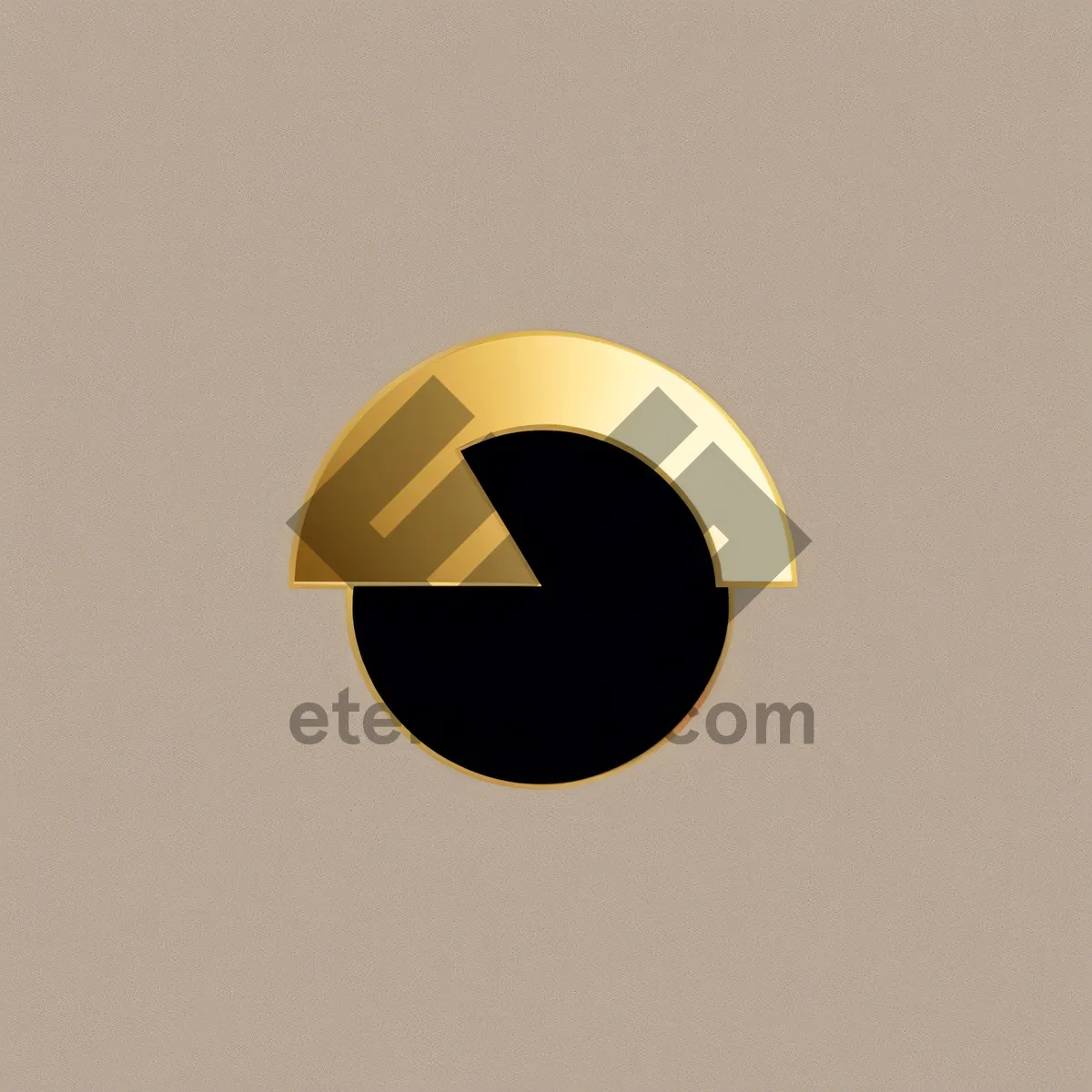 Picture of Shiny 3D Wall Clock Icon: Timepiece Symbol