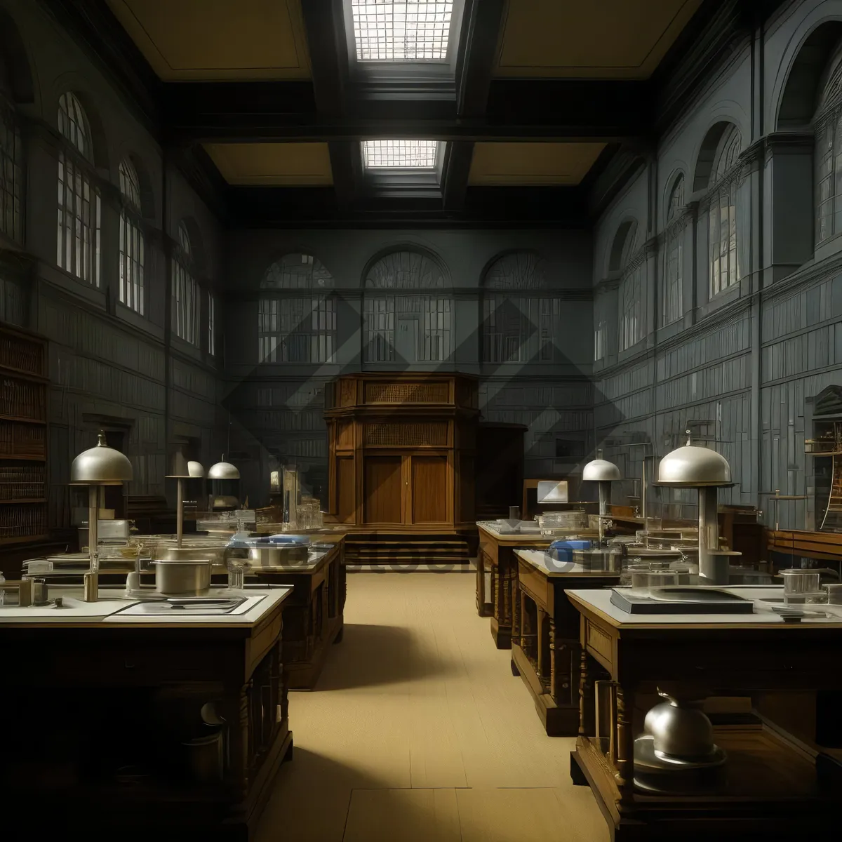 Picture of Modern restaurant interior with luxury furniture and decor