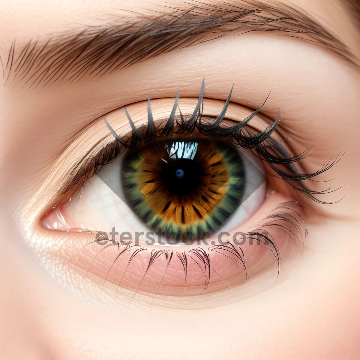 Picture of Captivating Gaze: A Close-up of Mesmerizing Eyes