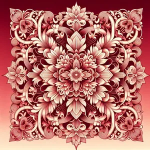 Elegant floral damask pattern with vintage flair.