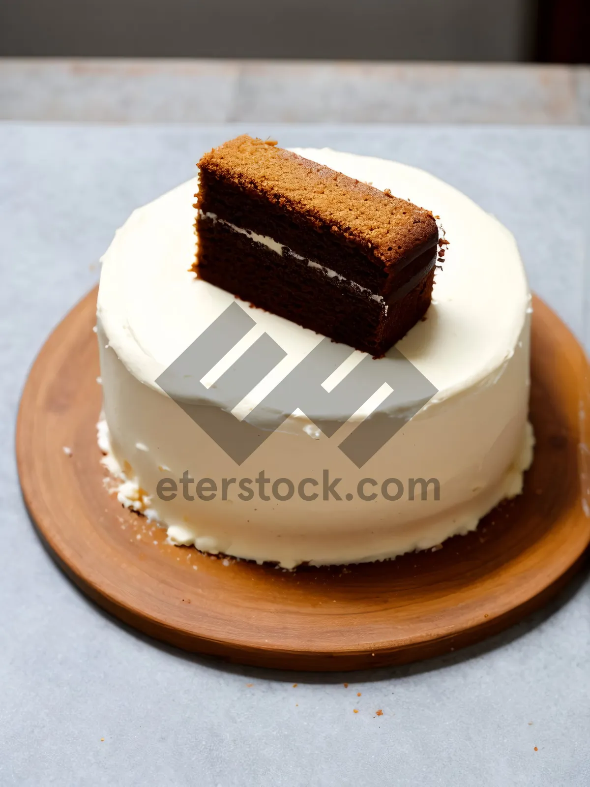 Picture of Delicious Fruit Cream Cake Slice at Gourmet Bakery