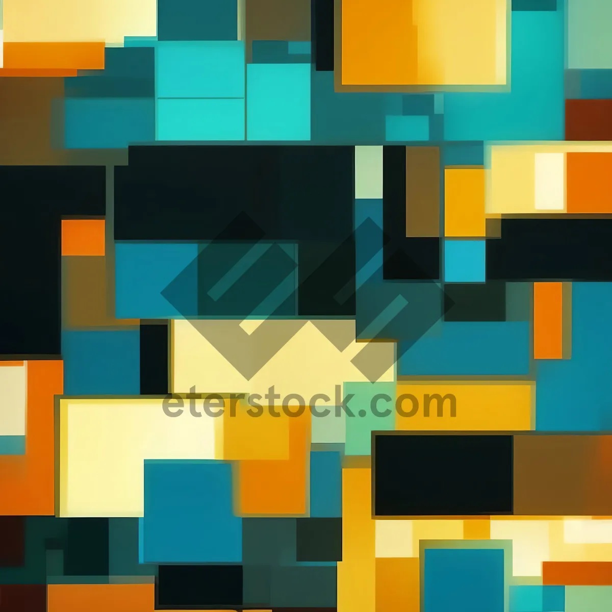 Picture of Graphic 3D Cube Tile Wallpaper Pattern Design