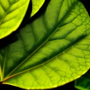 Vibrant Organic Green Leafy Snake Bean Texture