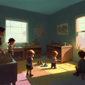 Professional Educator in a Classroom Meeting