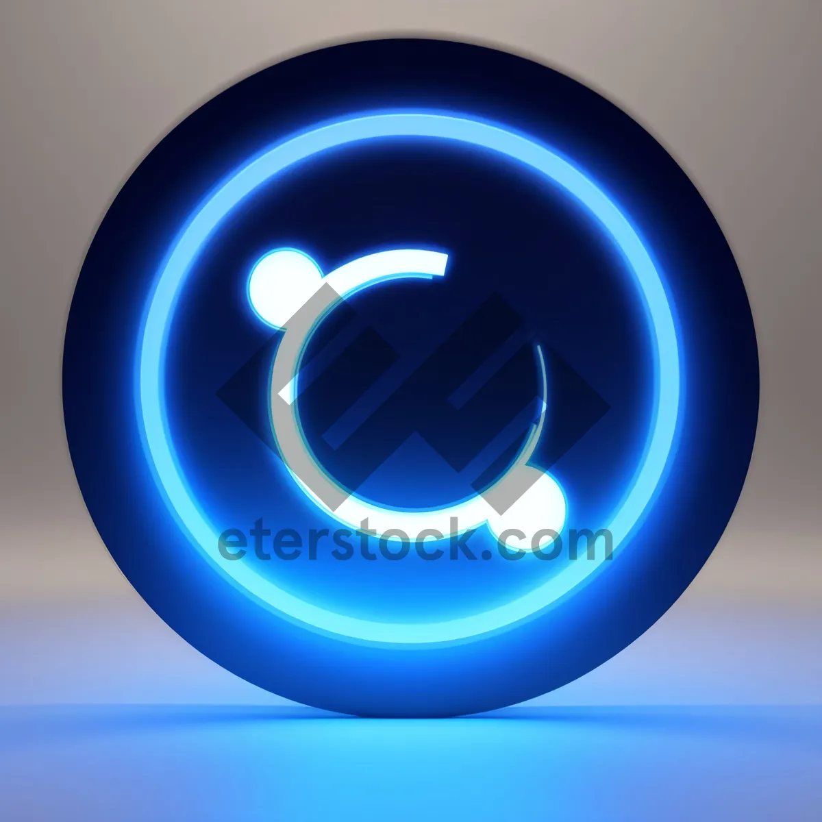 Picture of Shiny Round Glass Button Icon