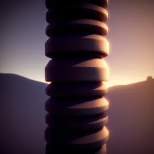 Stacked Coin Tower: Symbolizing Business Savings and Financial Growth