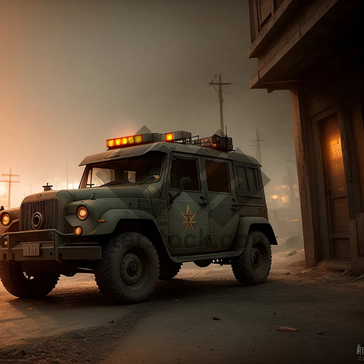 Picture of Transportation: Tow truck on the road