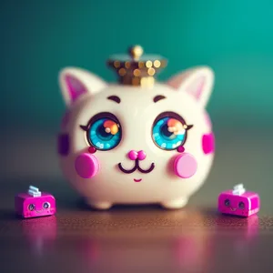 Pink Piggy Bank with Coins: Saving for Financial Growth