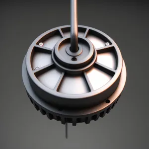 Rotating 3D Music Symbol on Gyroscope Device