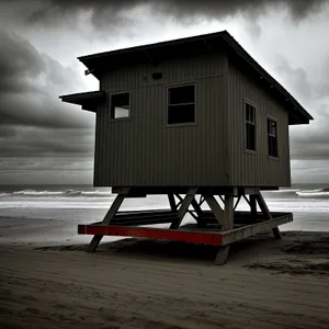 Coastal Retreat: Boathouse by the Beach