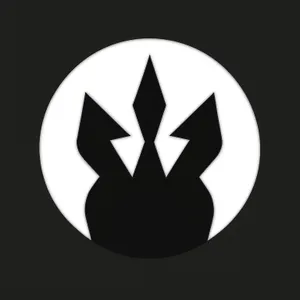 Shiny Black Round Web Button Set