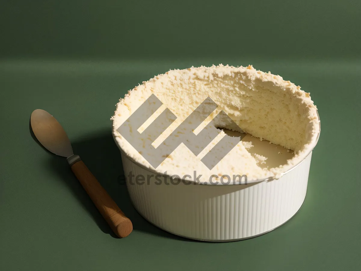 Picture of Delicious chocolate coconut cupcake with creamy frosting.