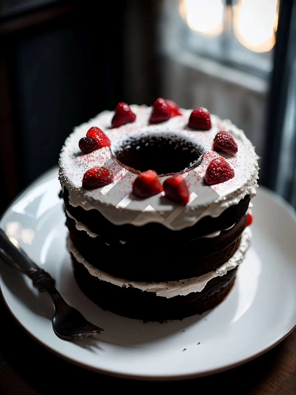 Picture of Delicious Fruit Trifle with Fresh Berries