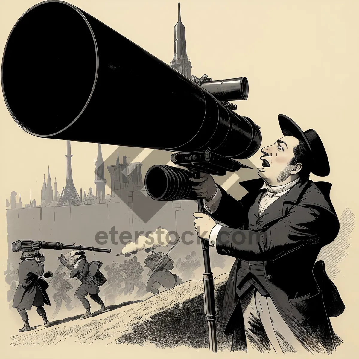 Picture of Social Media Marketing with Megaphone Device