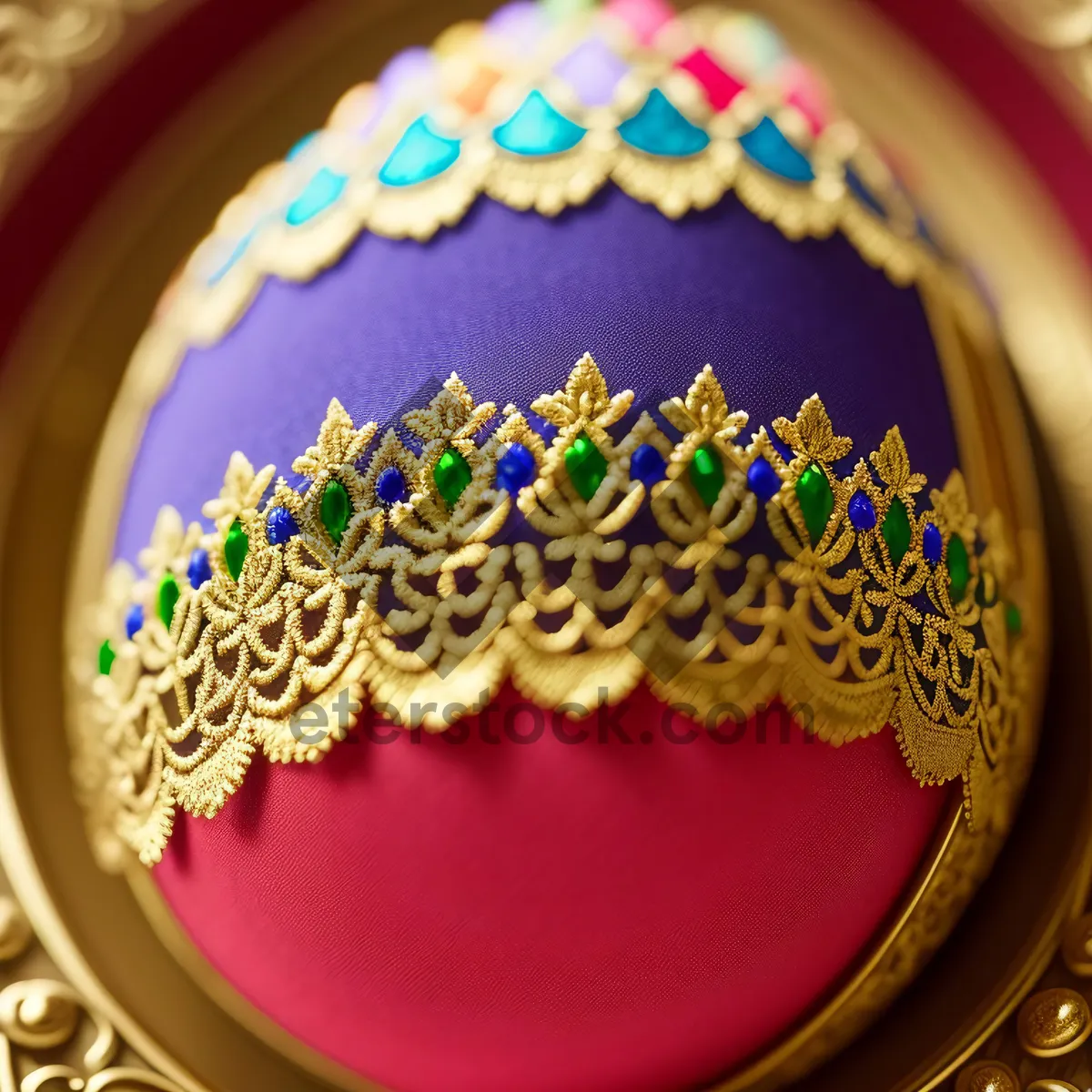 Picture of Golden Bangle Crown - Shimmering Regal Jewels