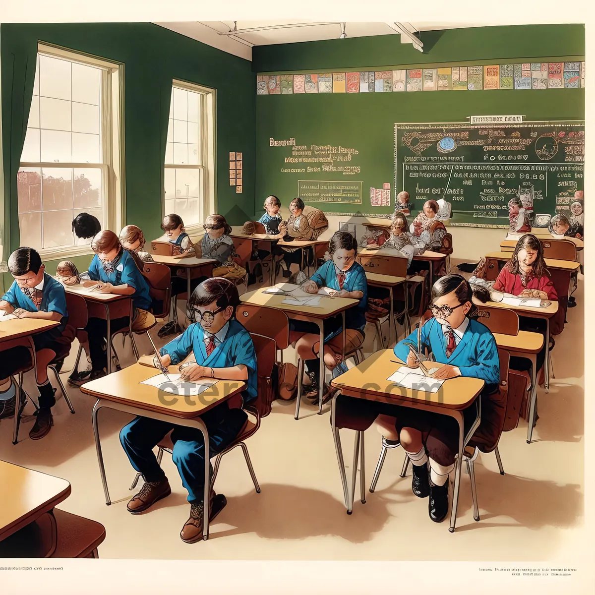 Picture of Modern Office Interior with Stylish Furniture