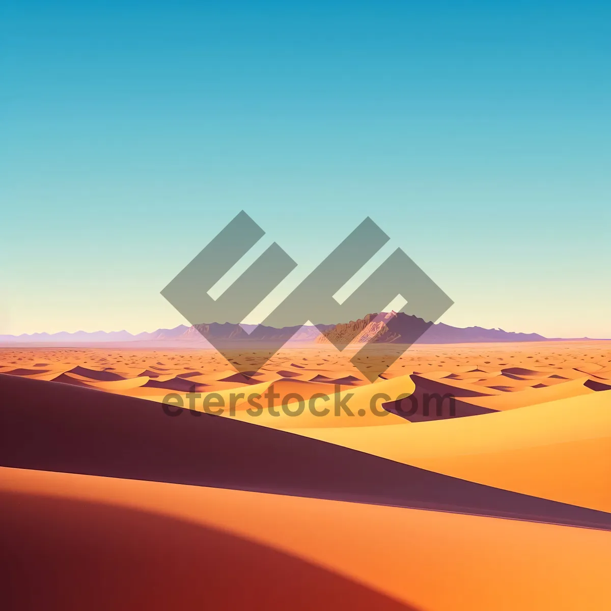 Picture of Majestic Desert Sands at Sunset in Morocco