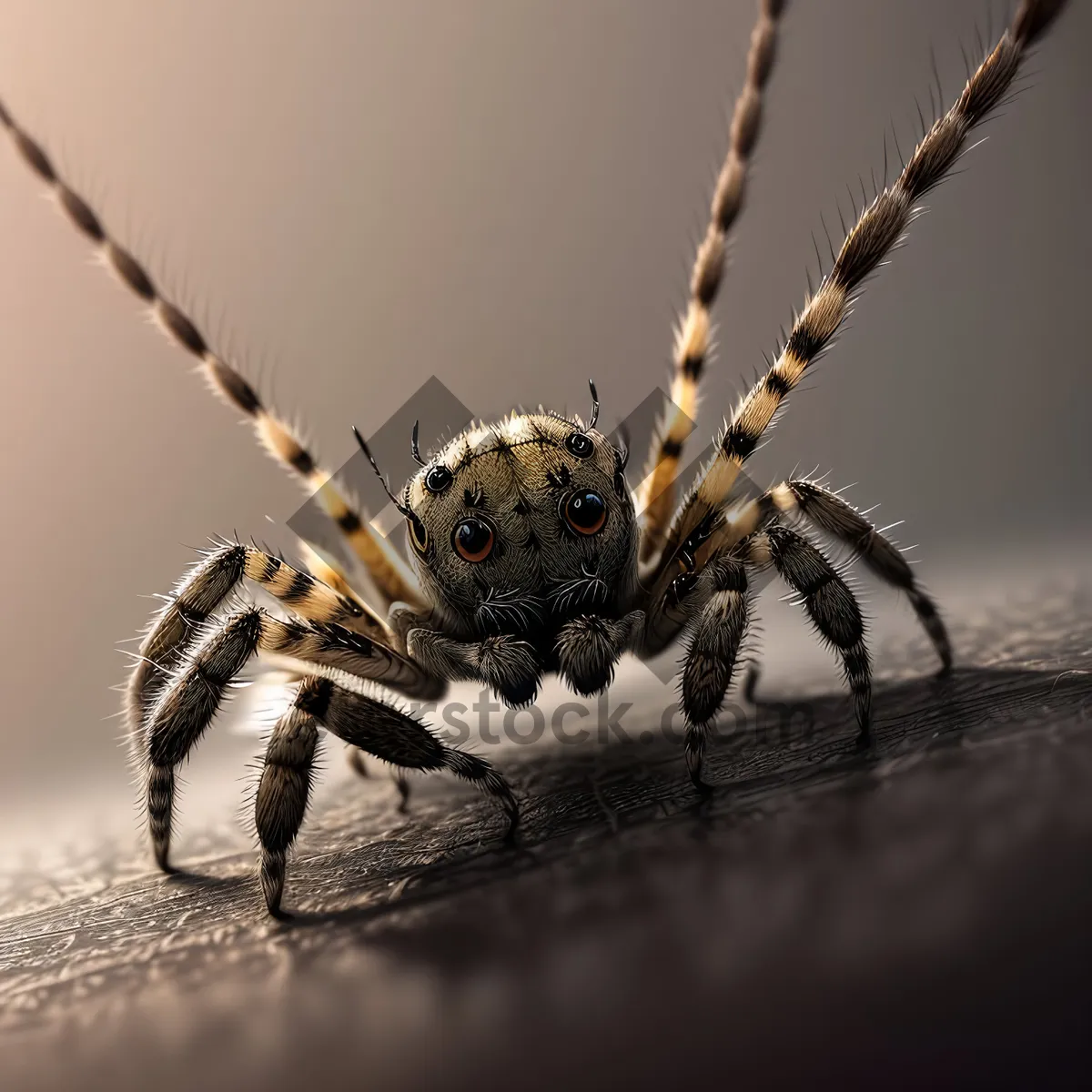 Picture of Creepy Garden Spider - Arachnid Arthropod Wildlife Image