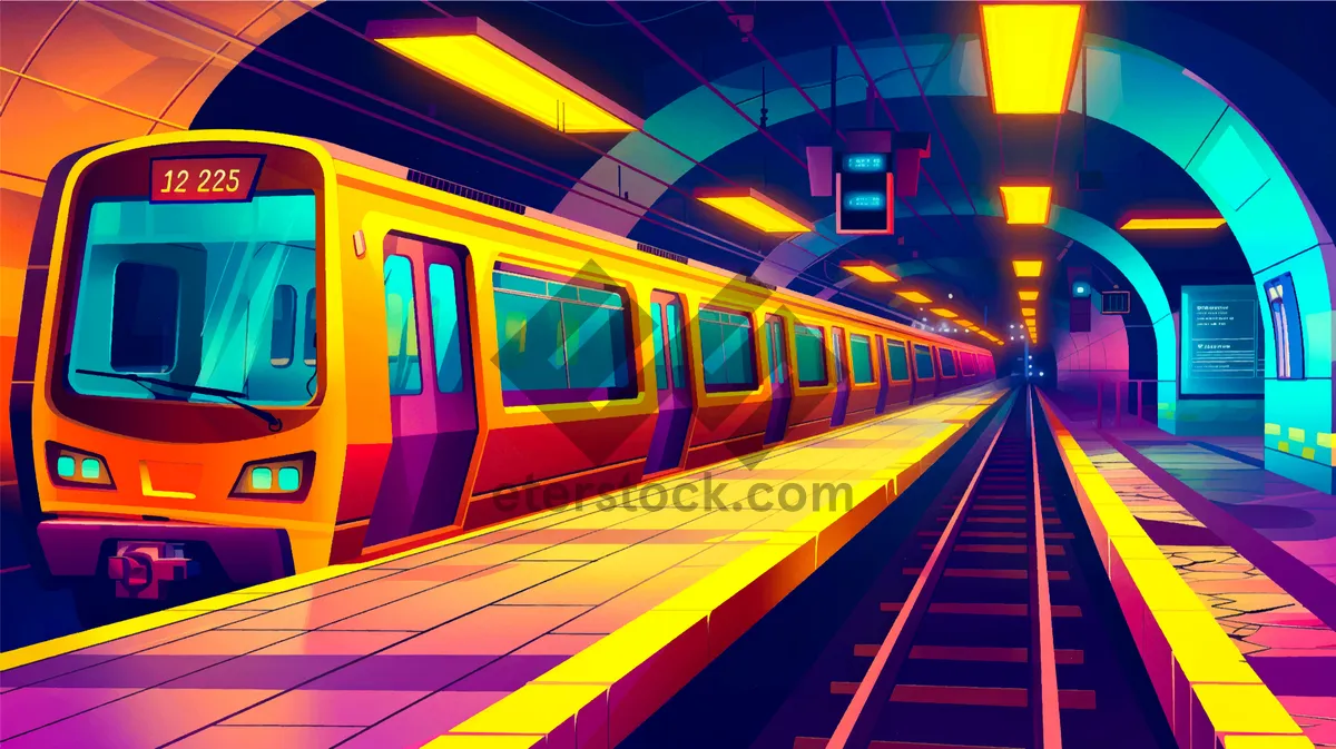 Picture of Urban Tunnel: Modern Transportation Passageway with Motion