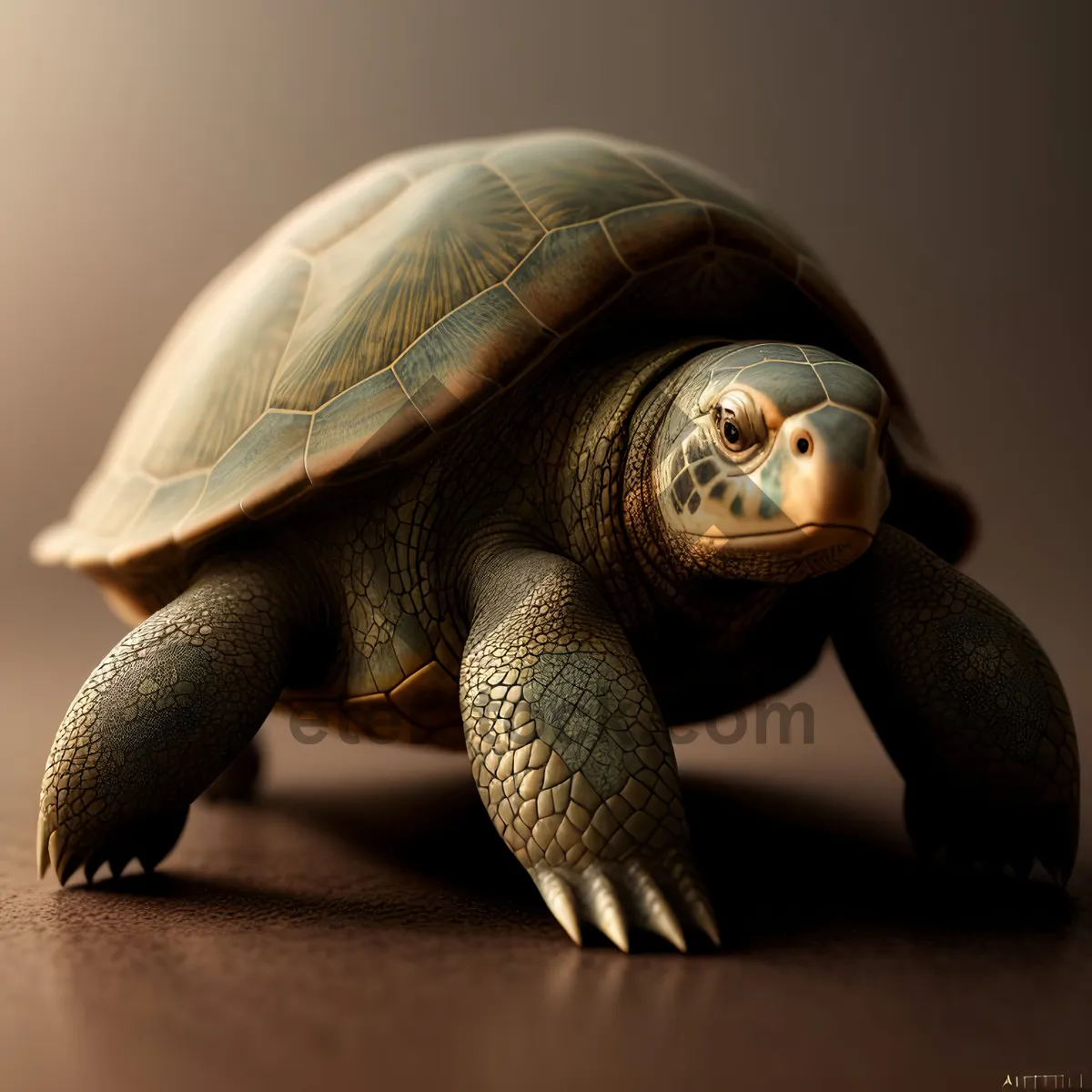 Picture of Slow & Steady: Marvelous Reptile in Its Protective Shell
