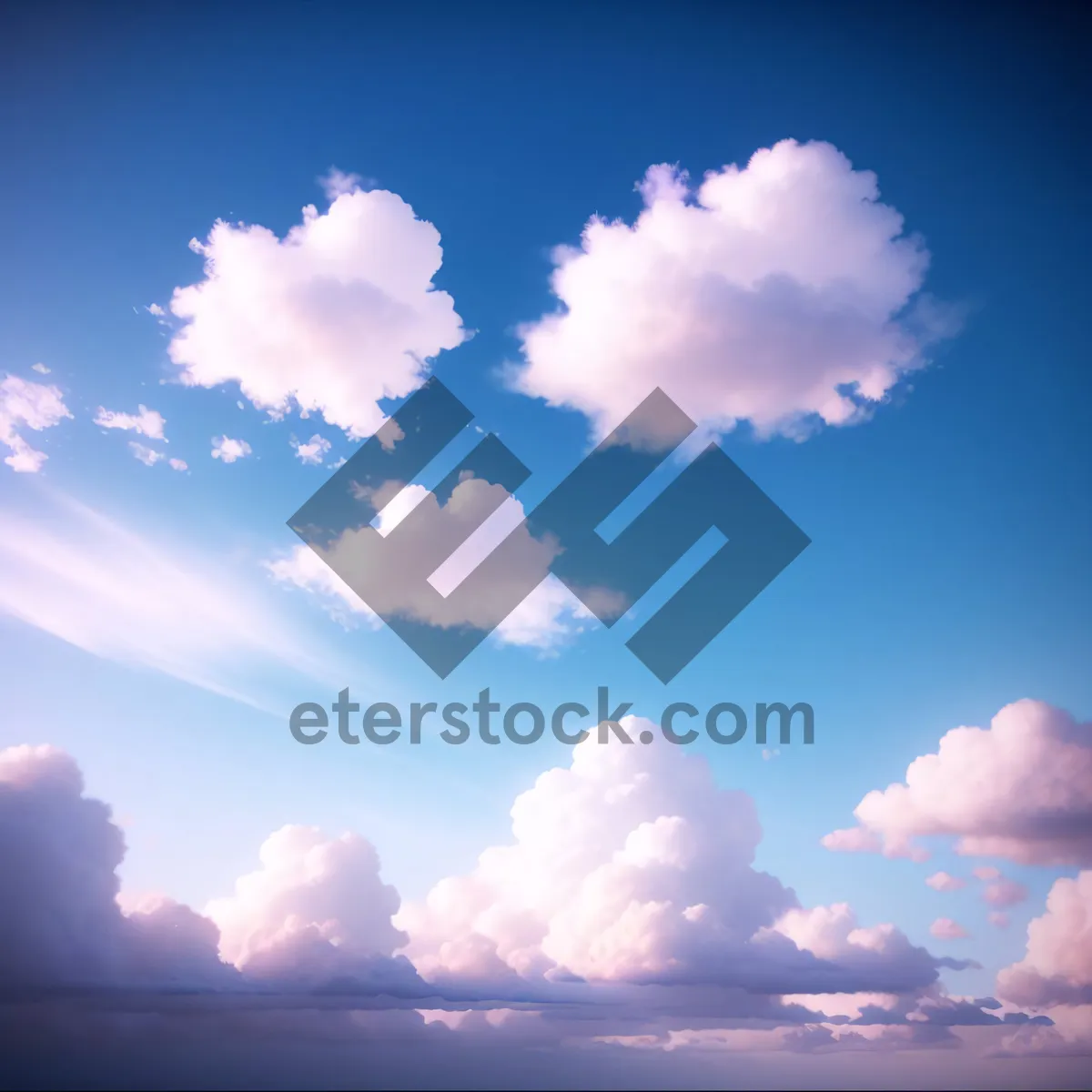 Picture of Sun-kissed Cloudscape: Bright and Clear Sky