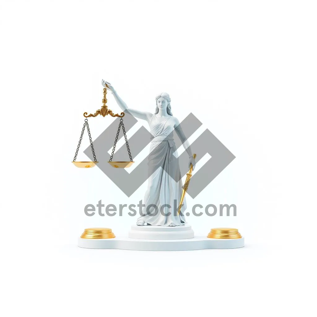 Picture of Silhouette of male golfer in action - clip art