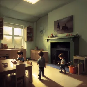 Modern Kitchen with Stylish Furniture