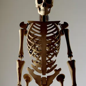 3D Human Skeleton X-Ray Image - Medical Science Anatomy