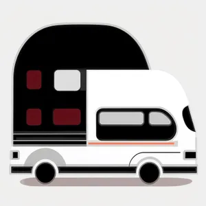 Transportation Icons Set - Car, Bus, Vehicle