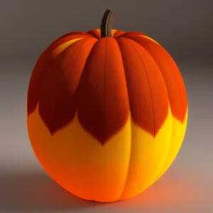 Autumn Harvest: Orange Pumpkin Lantern for Seasonal Holiday