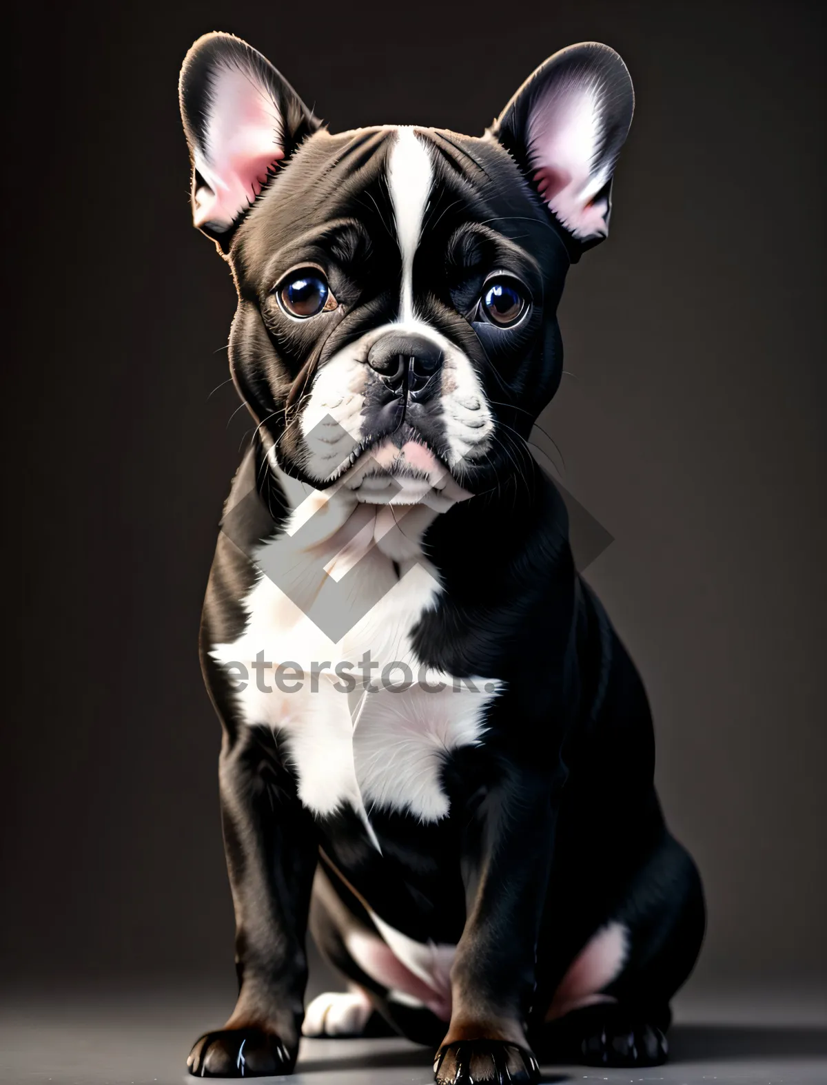 Picture of Adorable Bulldog Terrier Puppy - Wrinkled Cutie!