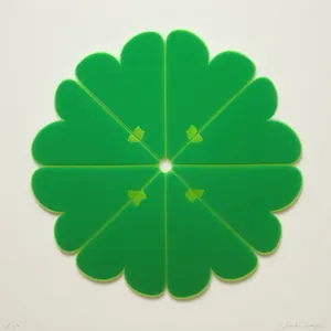 Artistic Clover Leaf Graphic Design Icon