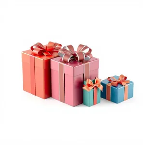 Festive Gift Box with Ribbon and Bow