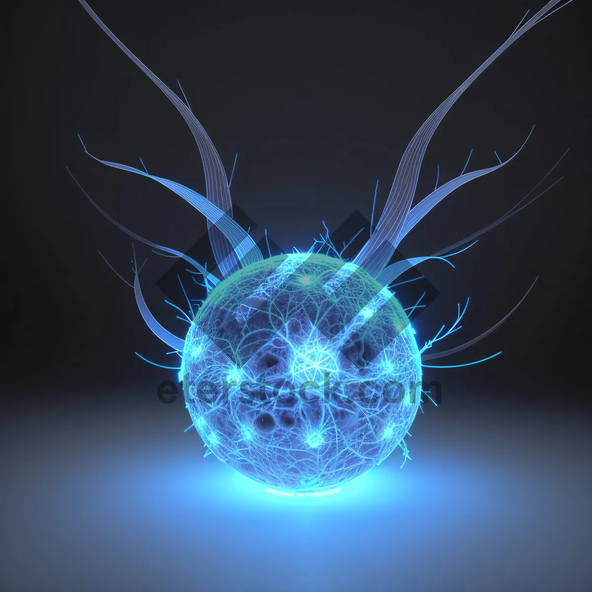 Picture of Sparkling Plasma: A Vibrant and Futuristic Digital Design