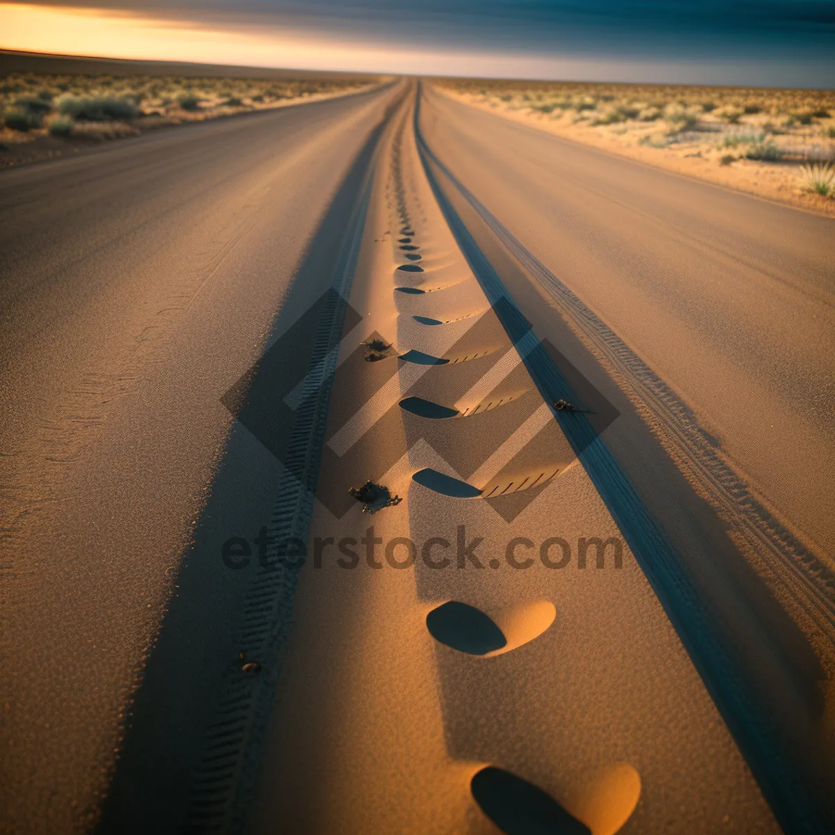 Picture of Skyline Drive Through Desert Horizon