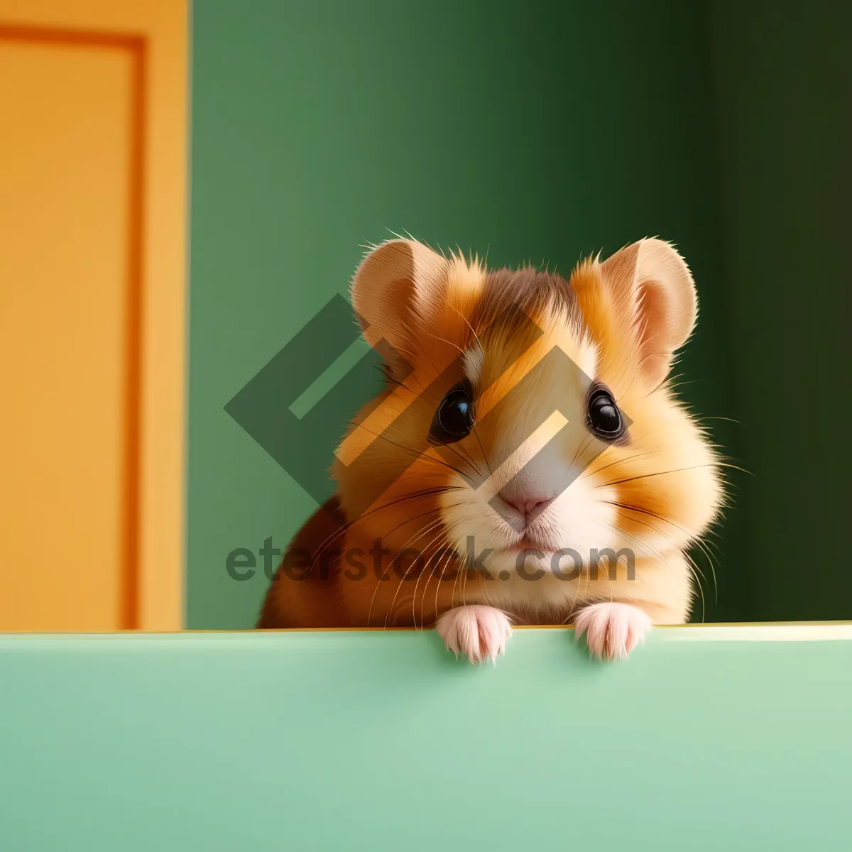 Picture of Adorable Kitten with Curious Whiskers and Big Eyes