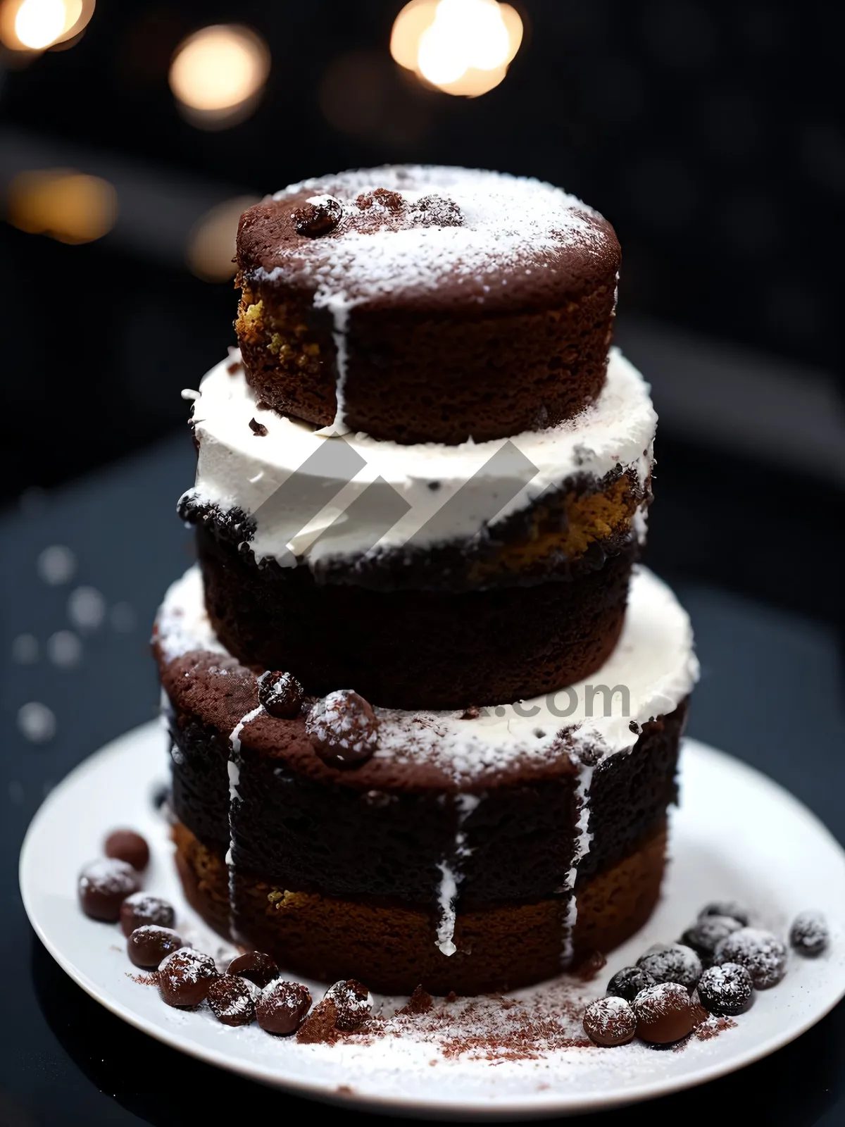 Picture of Delicious Chocolate Mint Cake with Decadent Sauce