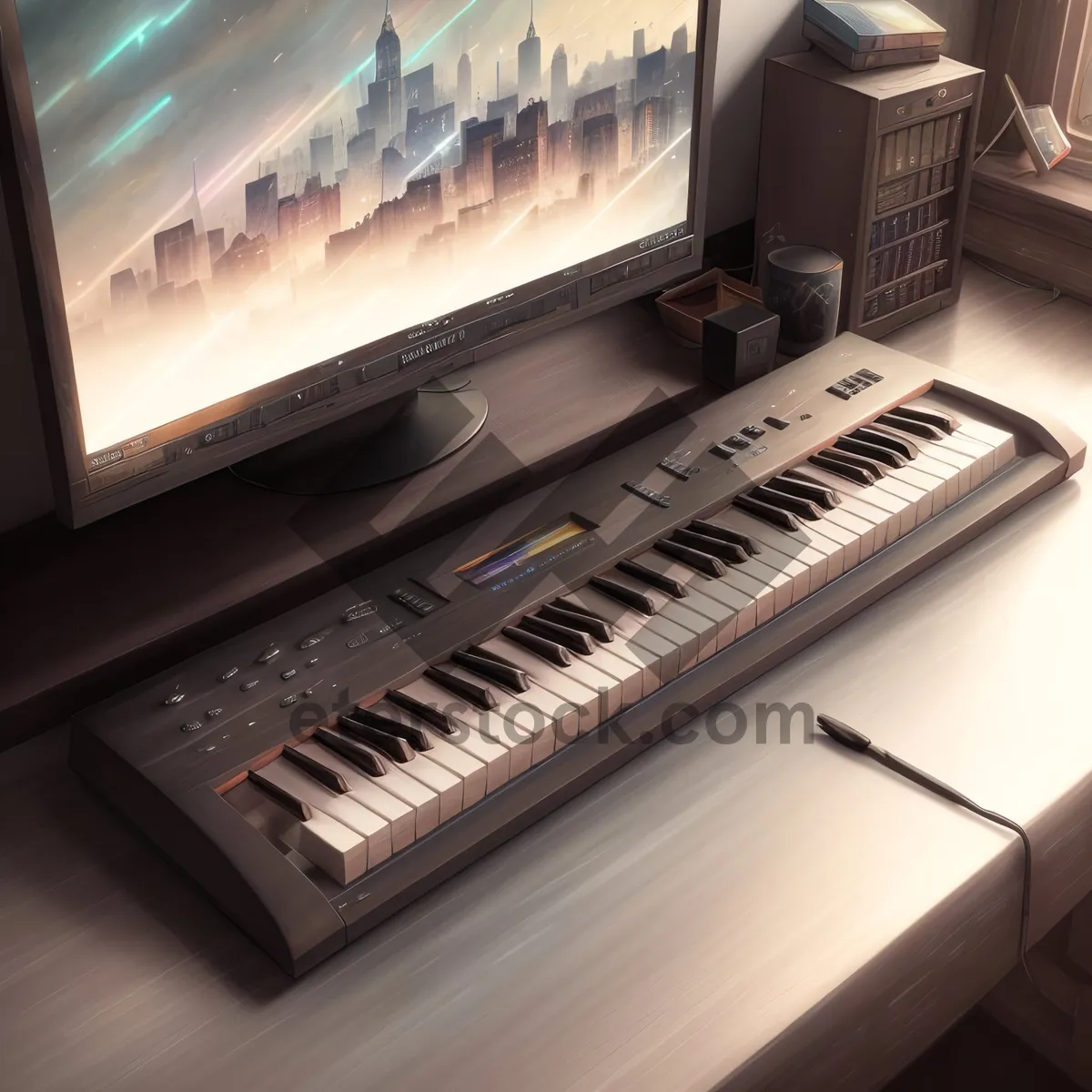 Picture of Synth-Keyboard: Versatile Electronic Instrument for Musical Expression
